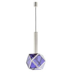 Purple Glass Pendant Lamp