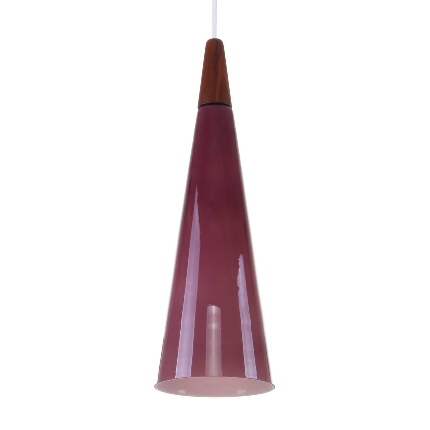 purple pendant light