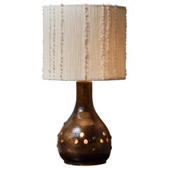 Purple Glazed Ceramic Table Lamp by Accolay