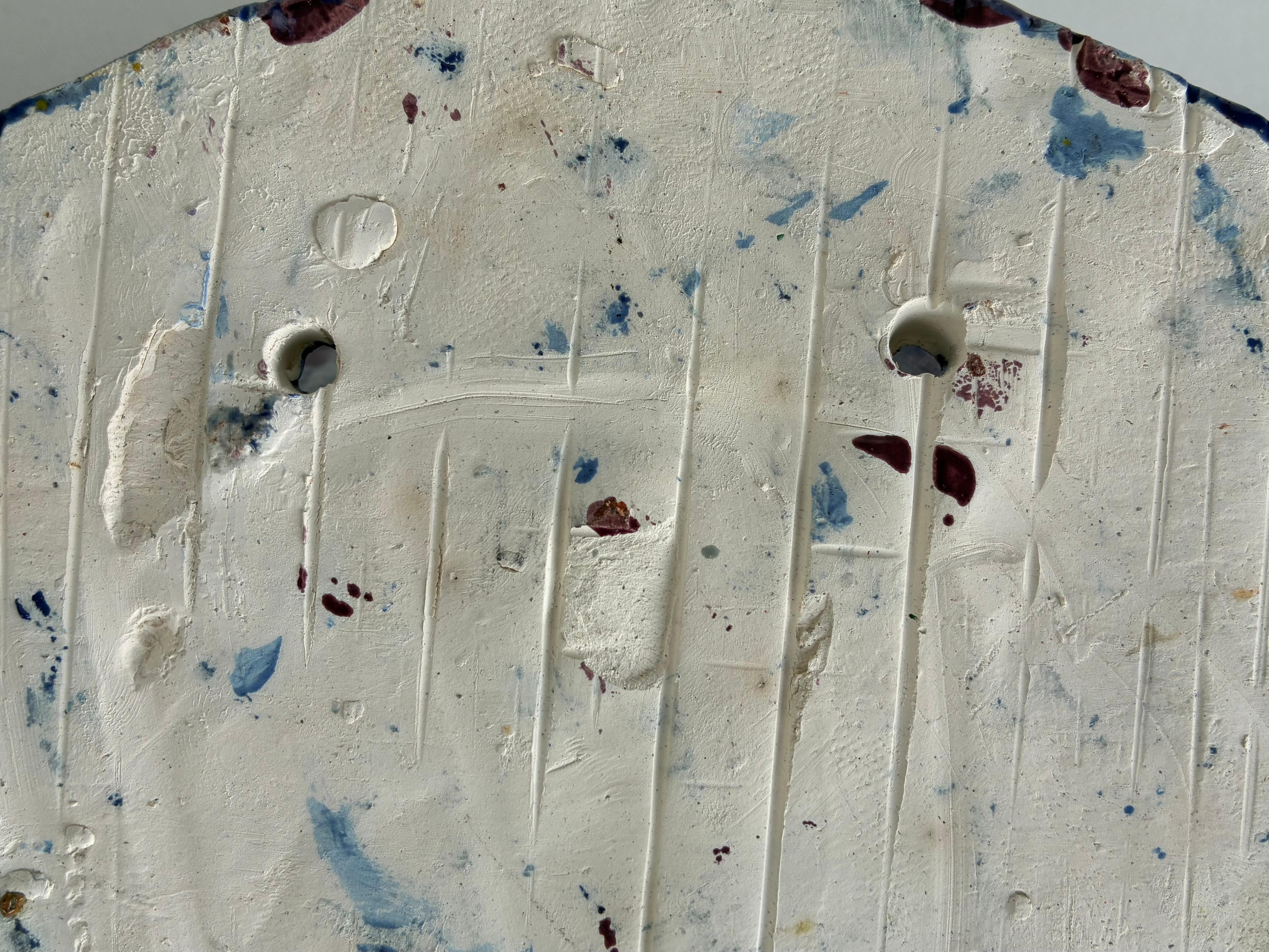 Lila glasierte keramische Wandtaschen von Miami Künstler Rexx Fischer im Angebot 3