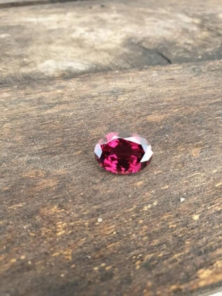 Oval Cut Purple Grape Garnet 6.85Cts Oval Shape Excellent Cut AAA+ Color For Sale