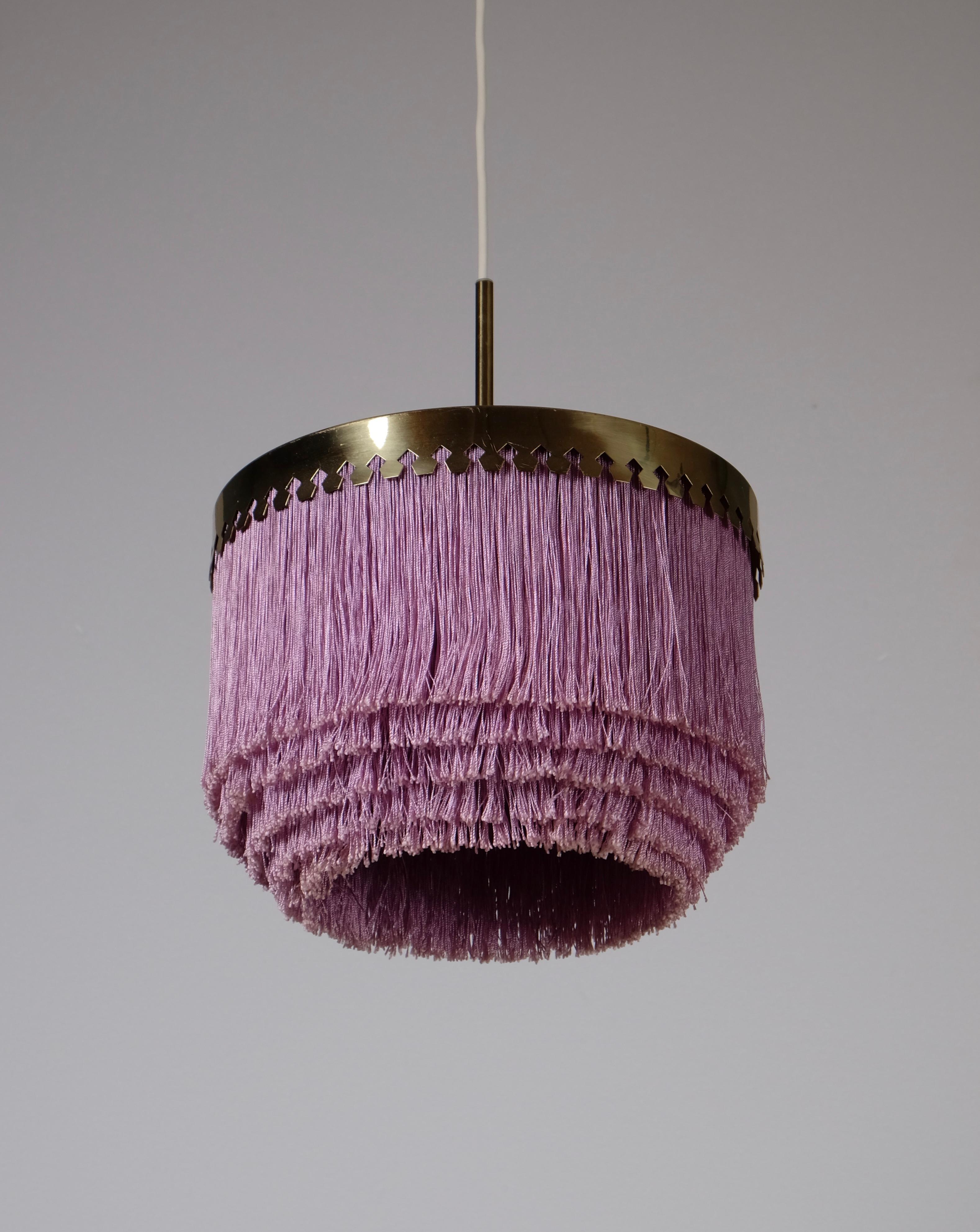 Swedish Purple Hans-Agne Jakobsson Ceiling Lamp Model T601, 1960s For Sale