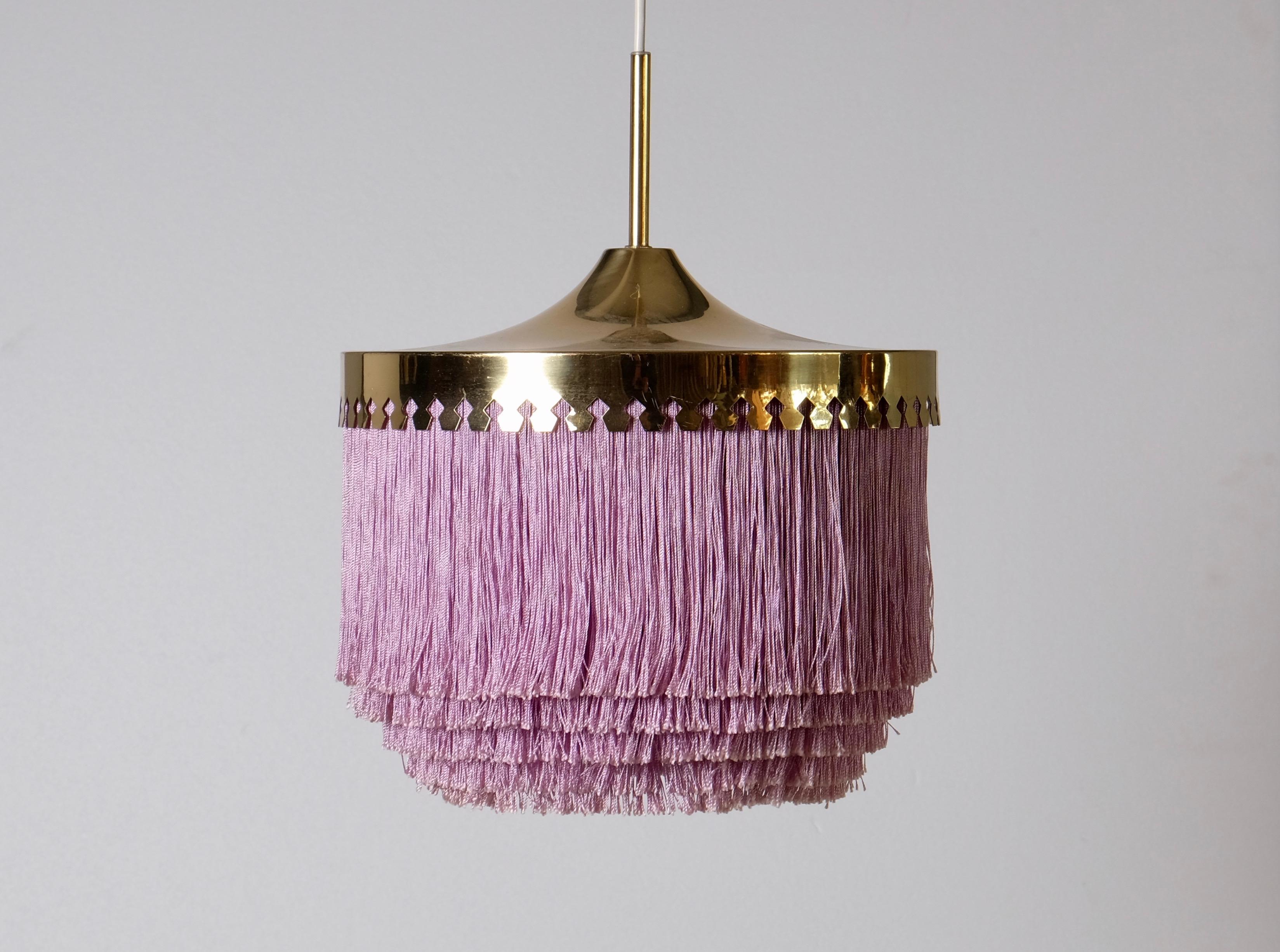 Purple Hans-Agne Jakobsson Ceiling Lamp Model T601, 1960s In Good Condition For Sale In Stockholm, SE