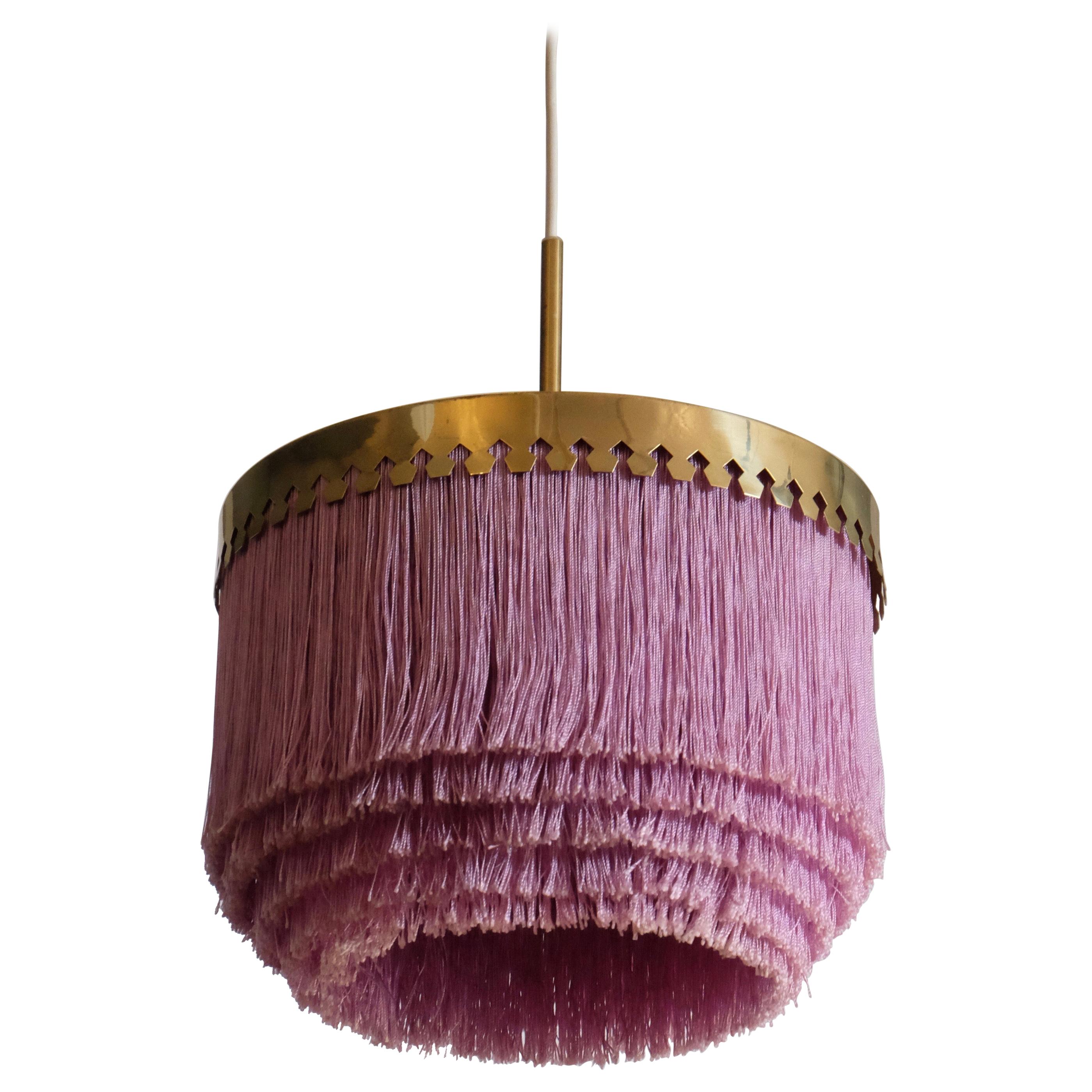 Purple Hans-Agne Jakobsson Ceiling Lamp Model T601, 1960s