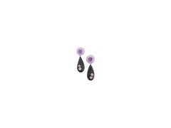 Purple jade Donut Earrings