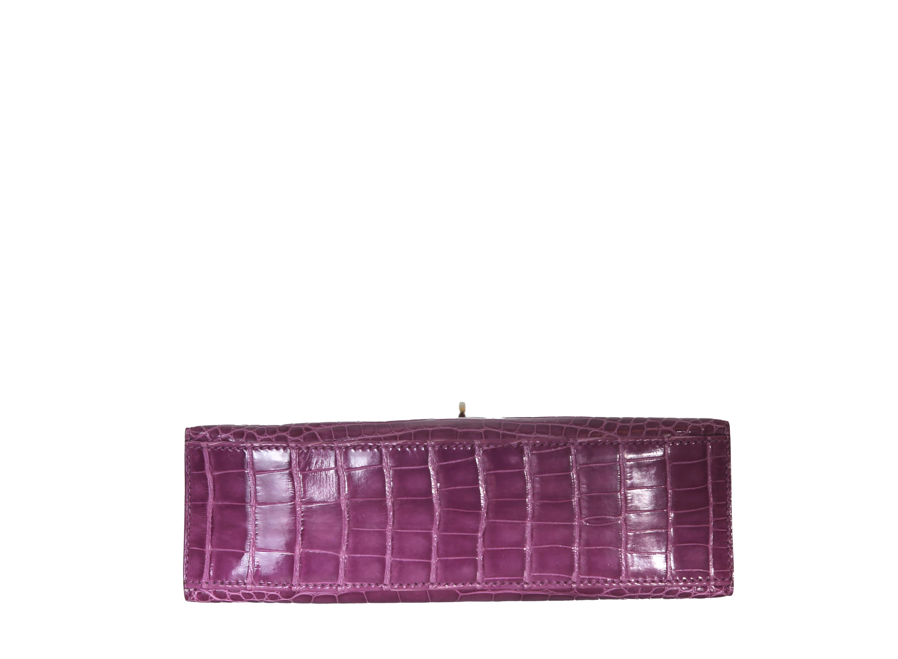 Brown Purple Kelly Pochette