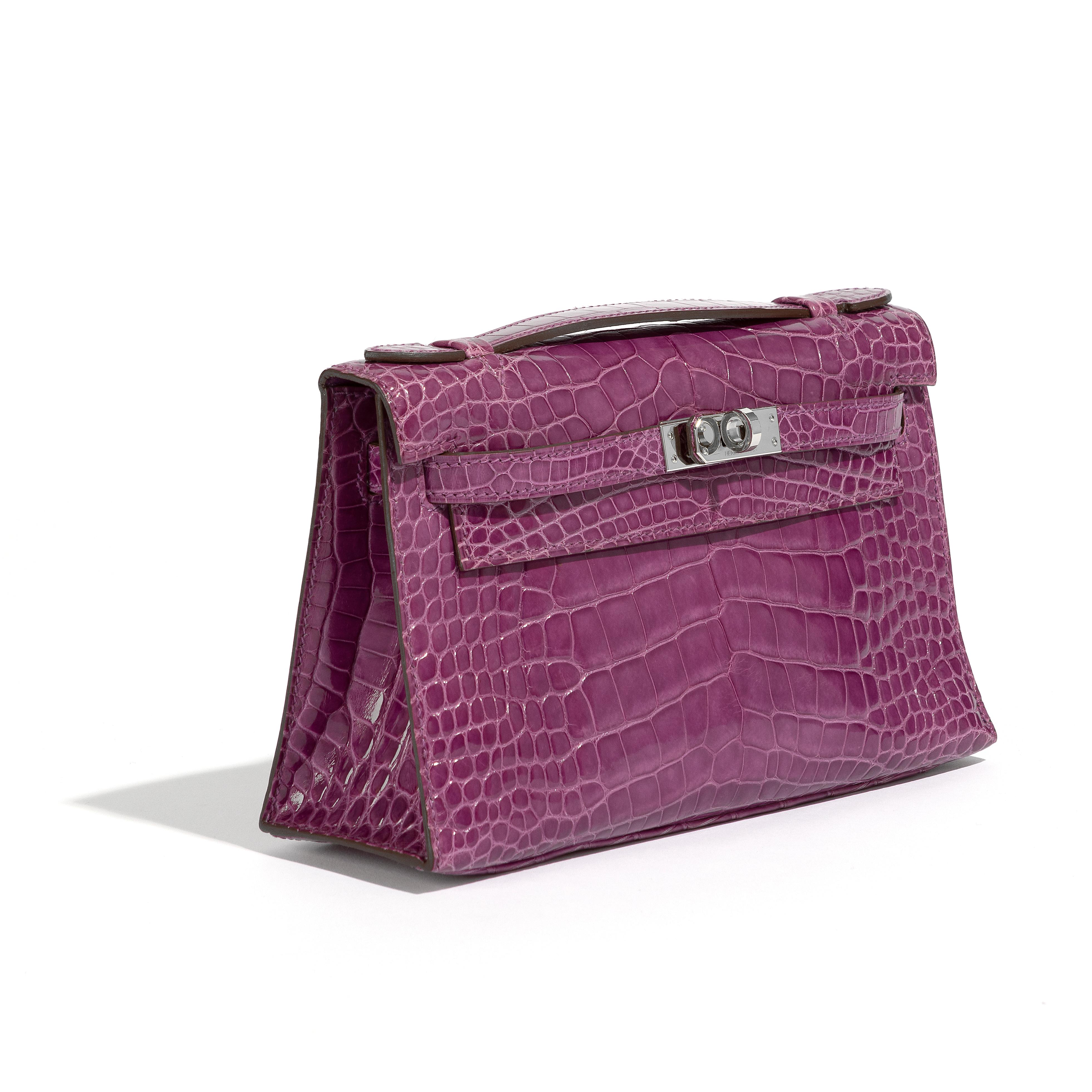 Purple Kelly Pochette In Excellent Condition In London, GB