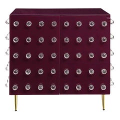 Gabinete de cocina púrpura en cristal de Murano Hecho en Italia Justfurnituress Diseñador