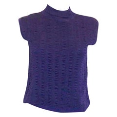 Violet  Top en tricot idéal pour l'automne