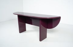 Purple Lacquered Wood  "Antella" Console by Kazuhide Takahama for Gavina, 1980s