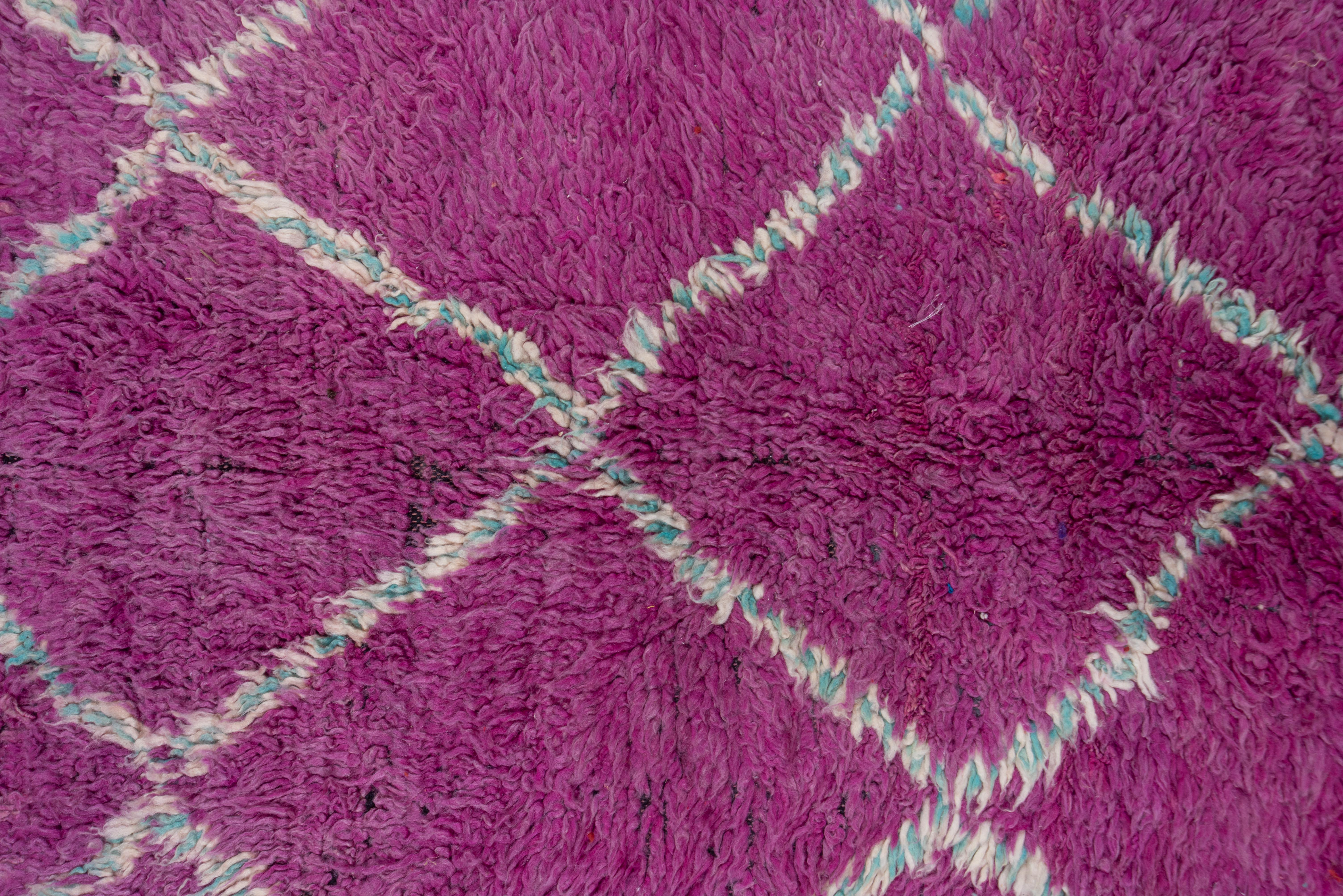 Purple Lattice Rug Moroccan Antique In Good Condition For Sale In New York, NY