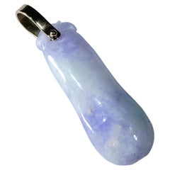Purple Lavender Jade Pendant with imperial apple neongreen Spots so beautiful