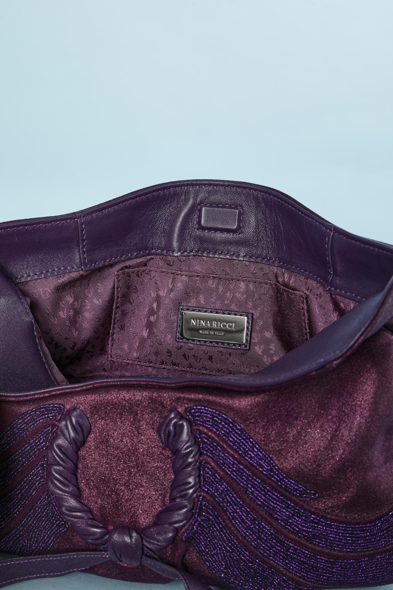 Purple leather 