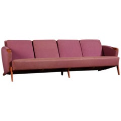 Vintage Purple Lounge Sofa, Arne Hovmand Olsen