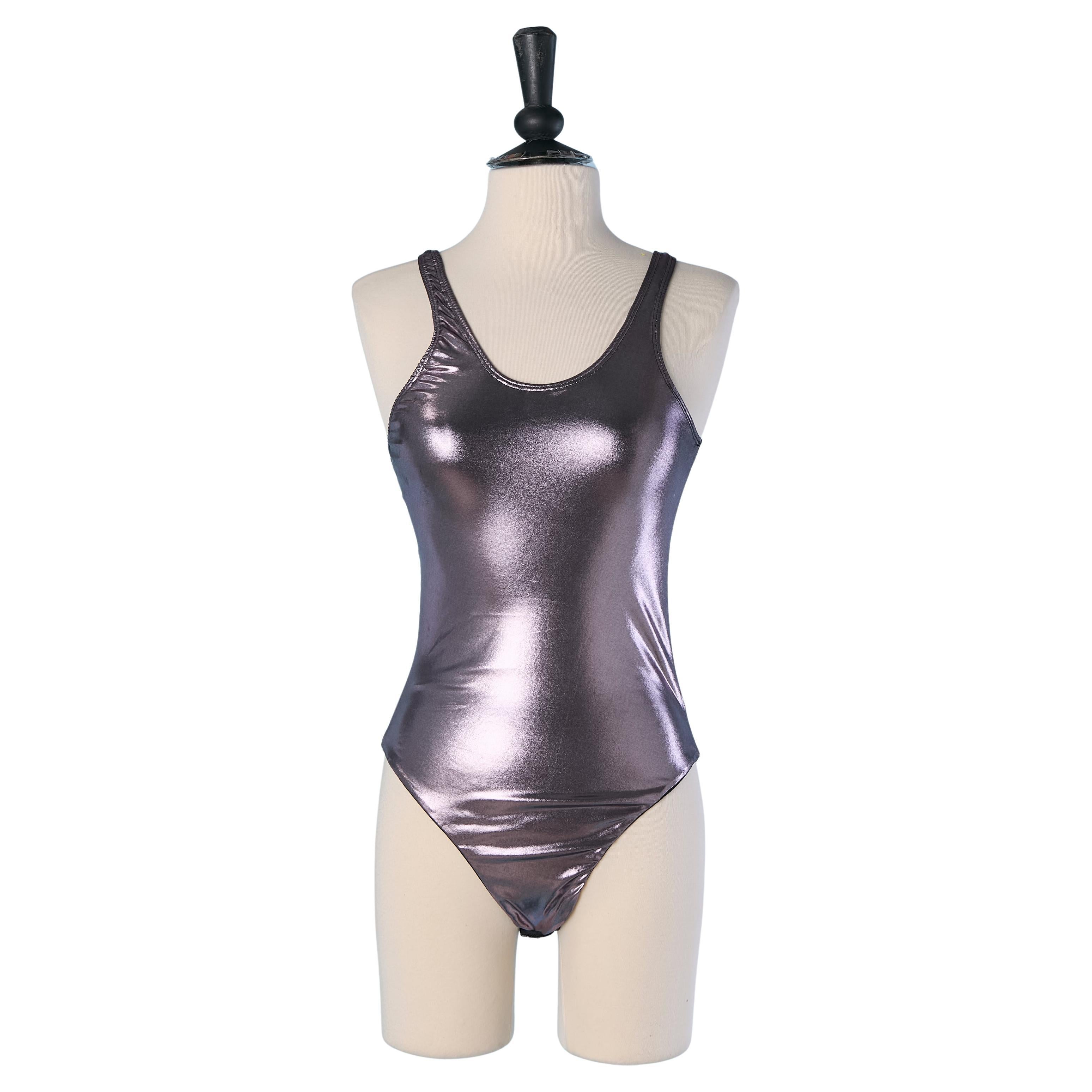 Purple lycra bodysuit ALEXANDRE VAUTHIER For Sale
