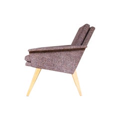 Purple Mid Century Armchair, 1960’s Czechoslovakia
