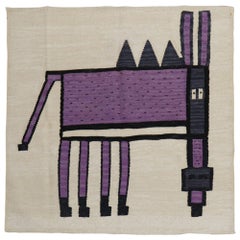 Purple Mini Donkey Persian Flat-Weave