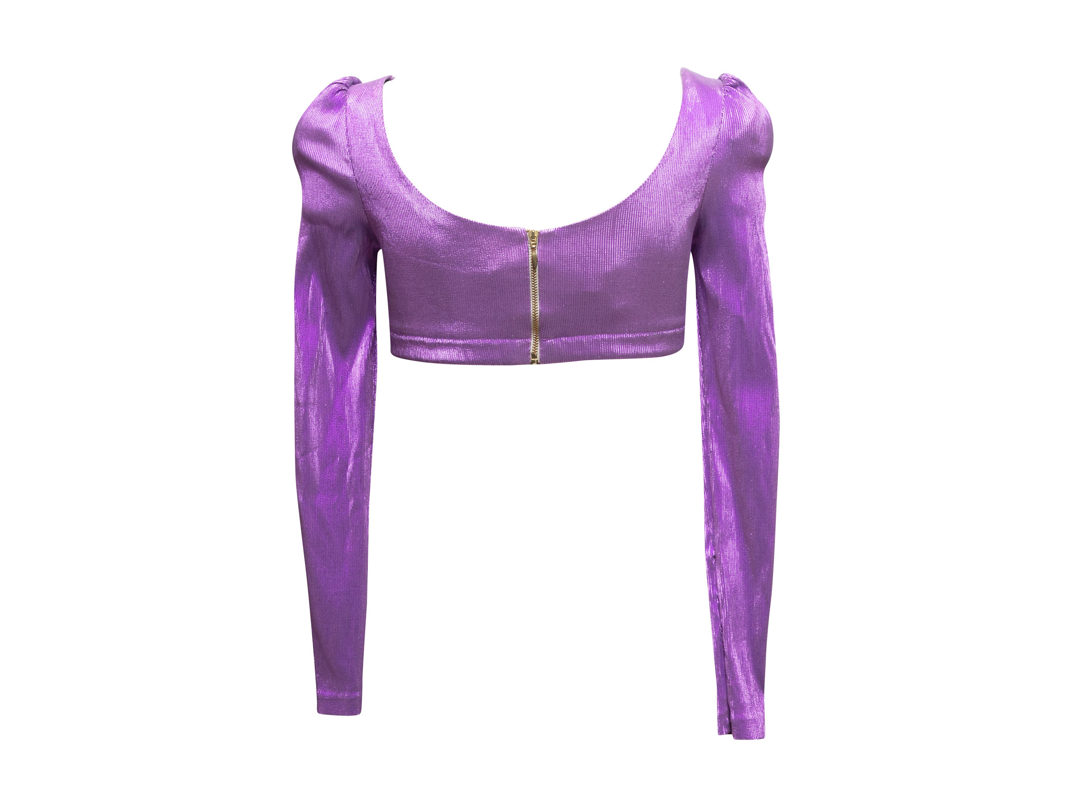 Purple Miss Sohee Embellished Bra Top Size UK 10 For Sale 1