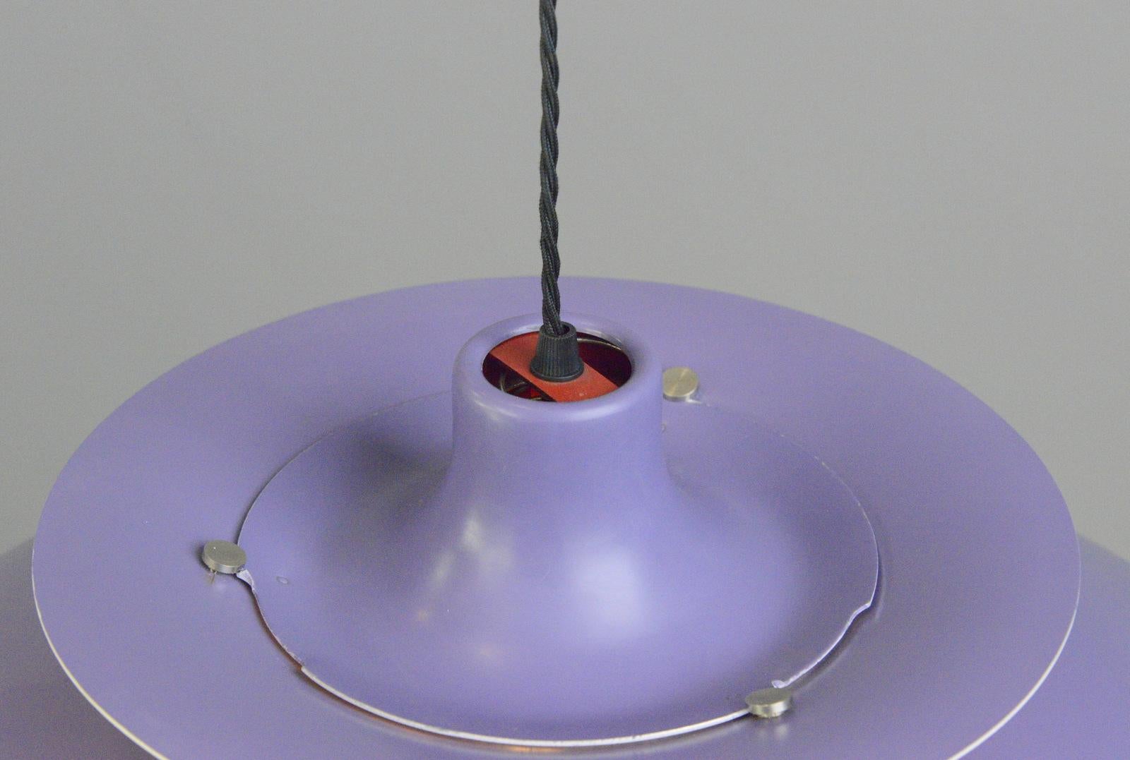 Purple Model PH5 Pendant Lights by Louis Poulson Circa 1960s 2