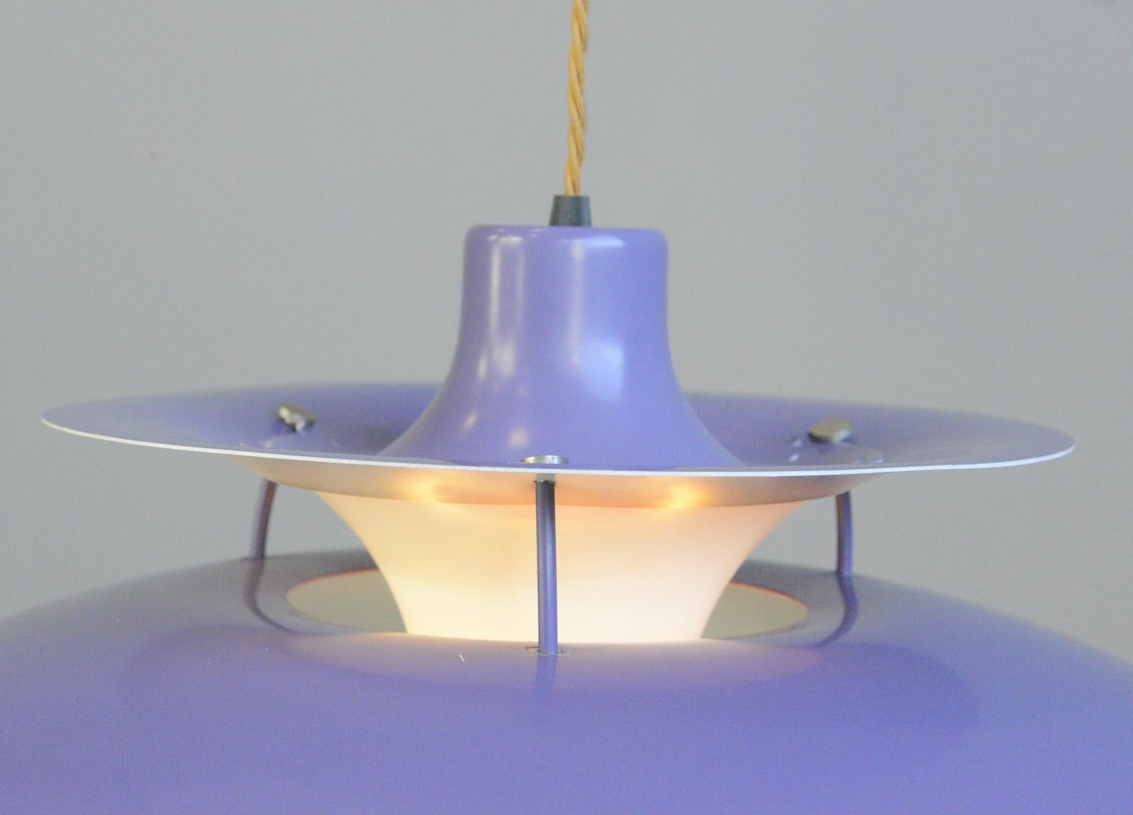 Purple Model PH5 Pendant Lights by Louis Poulson, Circa 1960s 1