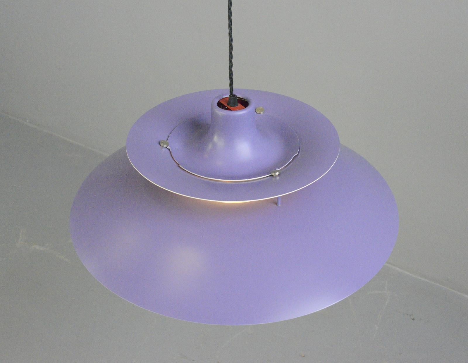 Purple Model PH5 Pendant Lights by Louis Poulson Circa 1960s 1