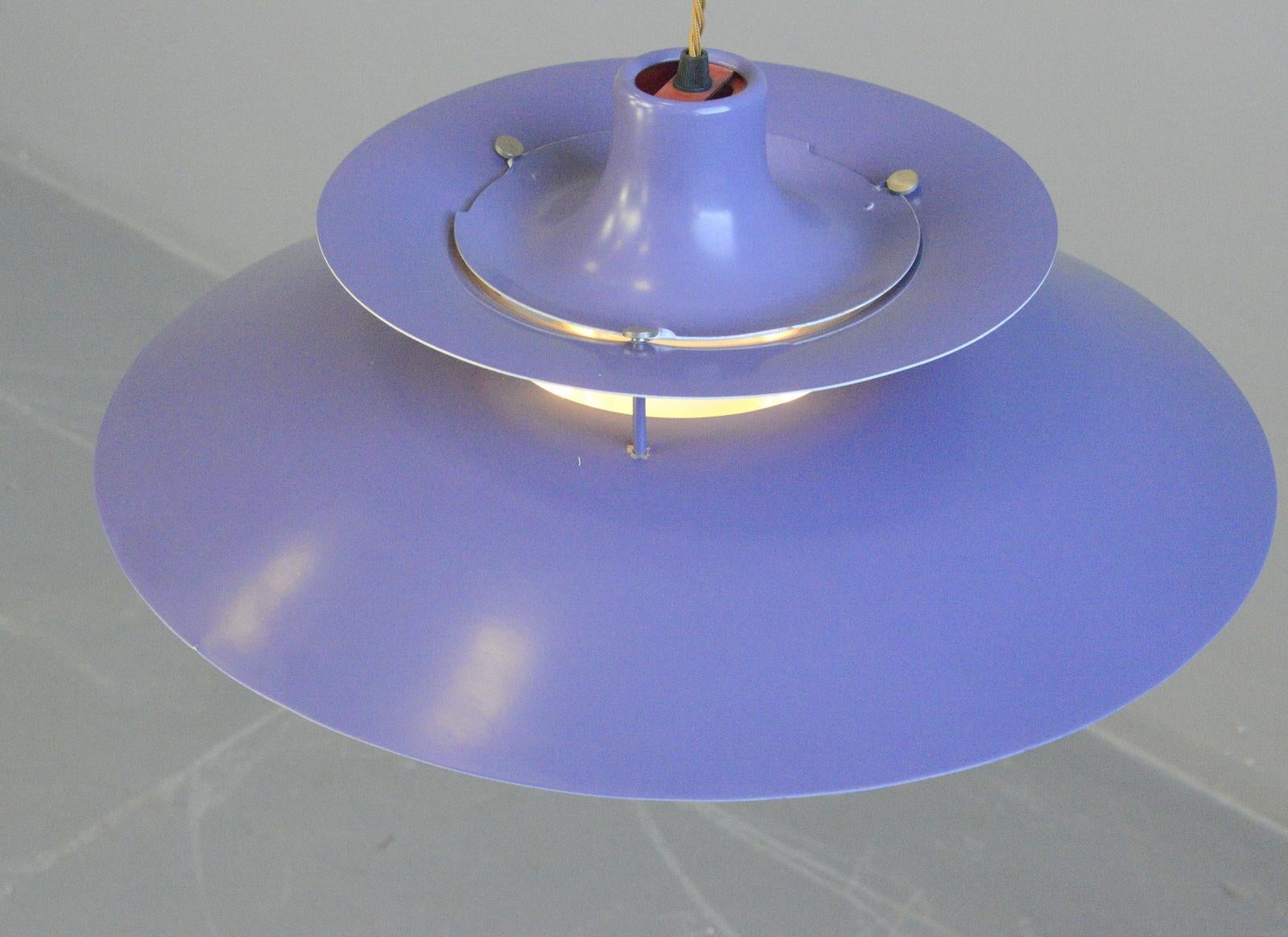 Purple Model PH5 Pendant Lights by Louis Poulson, Circa 1960s 2