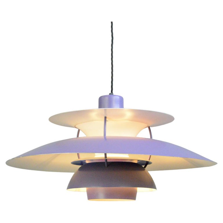 Purple Model PH5 Pendant Lights by Louis Poulson circa 1960s For Sale at  1stDibs
