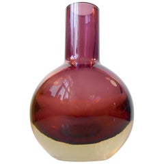 Purple Modernist Glass Vase by Nanny Still for Riihimäen Laso Oy, Finland, 1950s