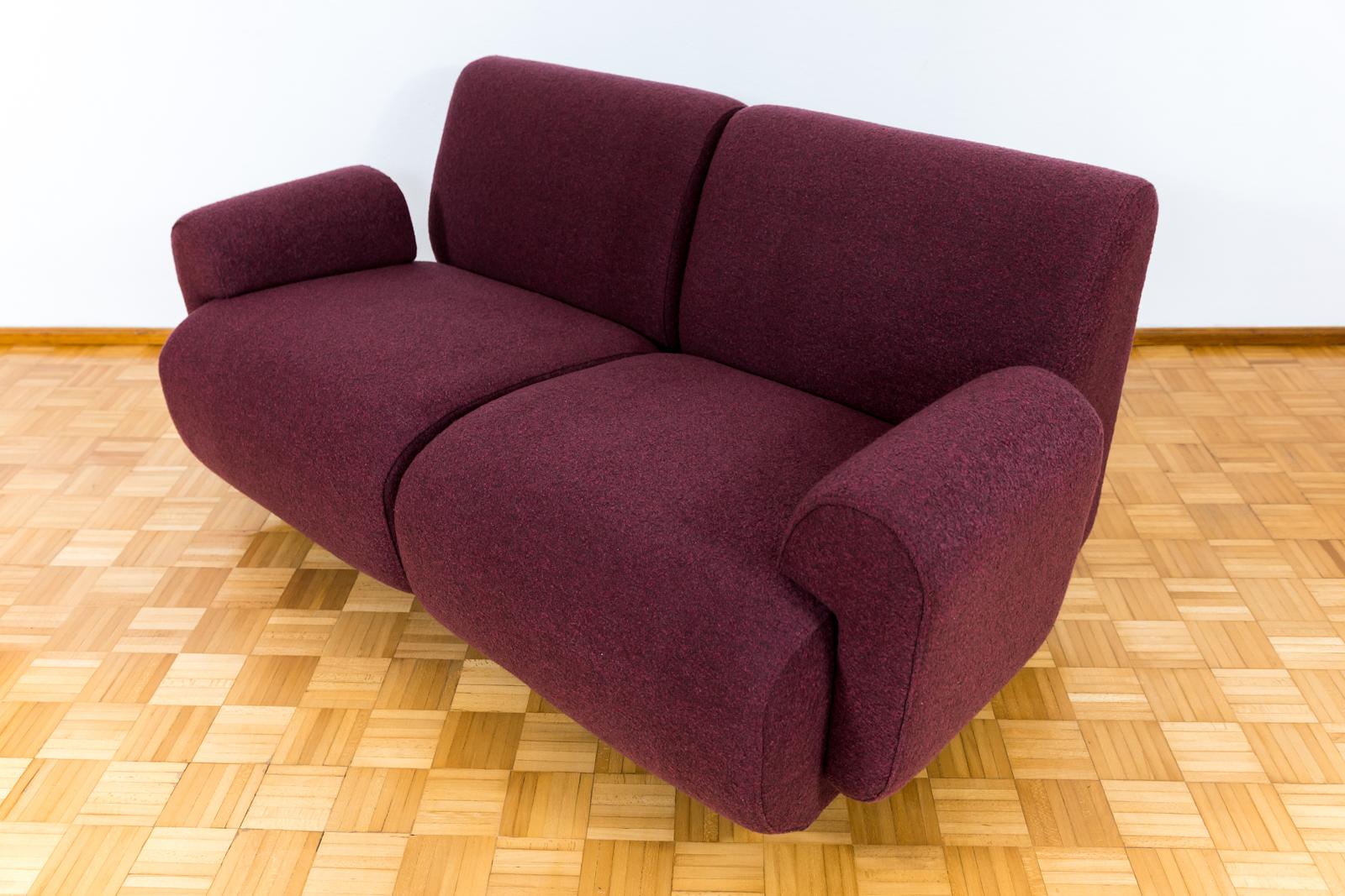 Purple Modular two-seater Sofa, 1970, Germany For Sale 1