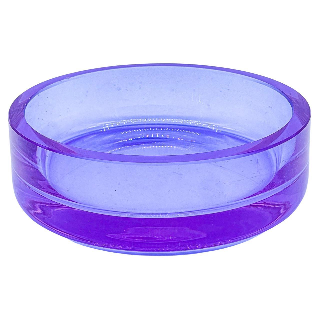 Bol violet de Murano - verre décoratif en vente