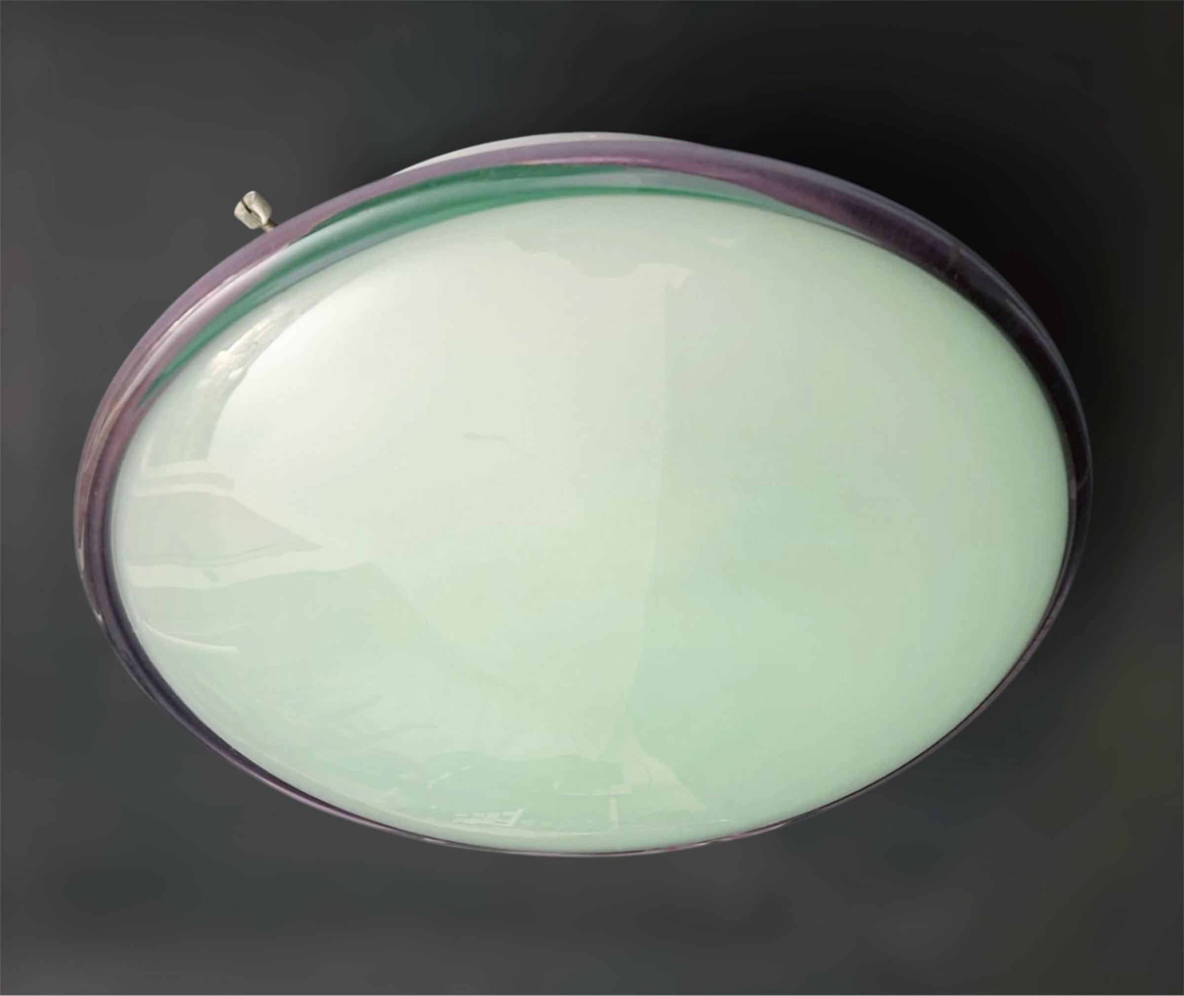 Mid-Century Modern Murano Purple Flush Mount / Sconce, 2 Available en vente