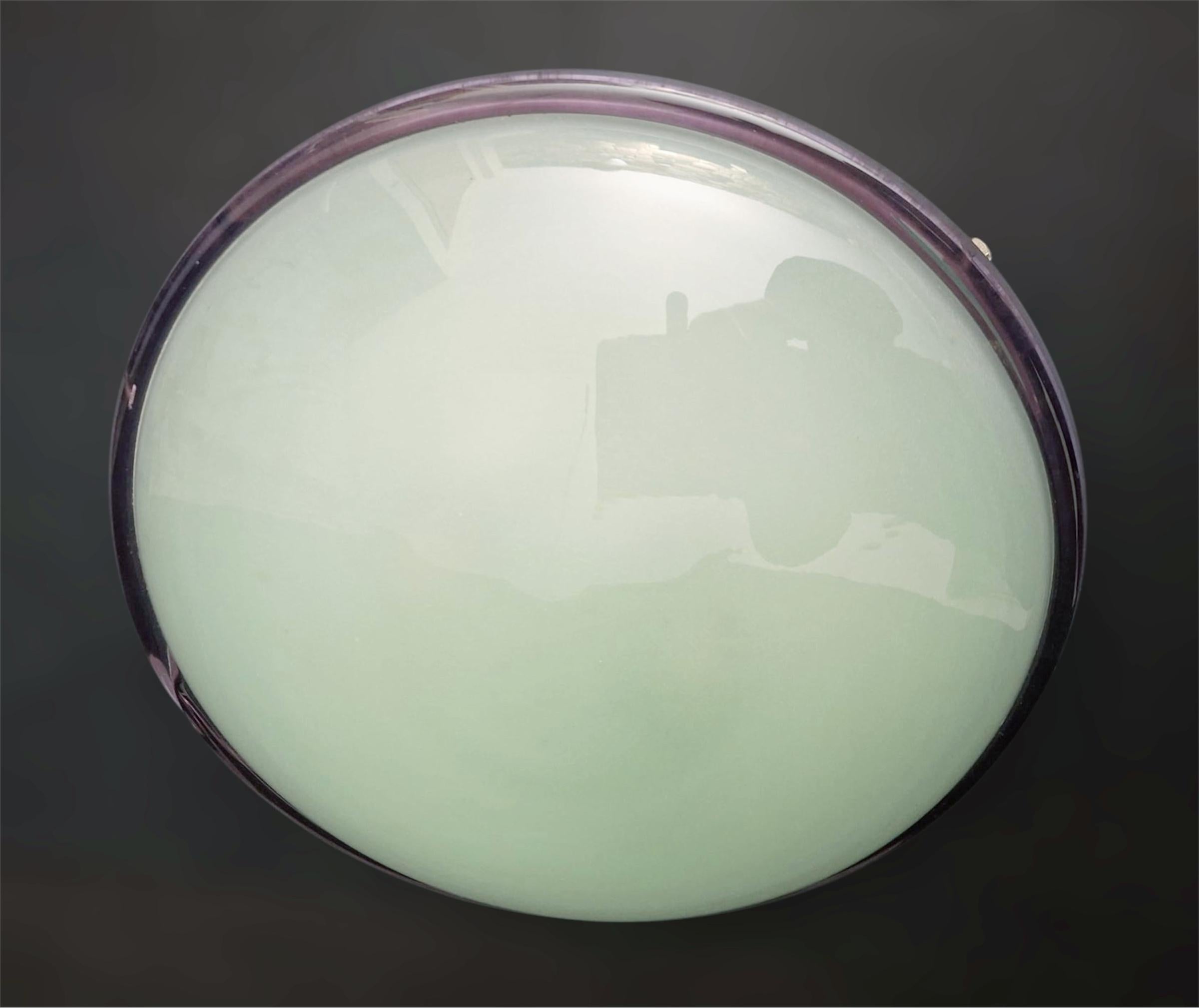 Murano Purple Flush Mount / Sconce, 2 Available Bon état - En vente à Los Angeles, CA