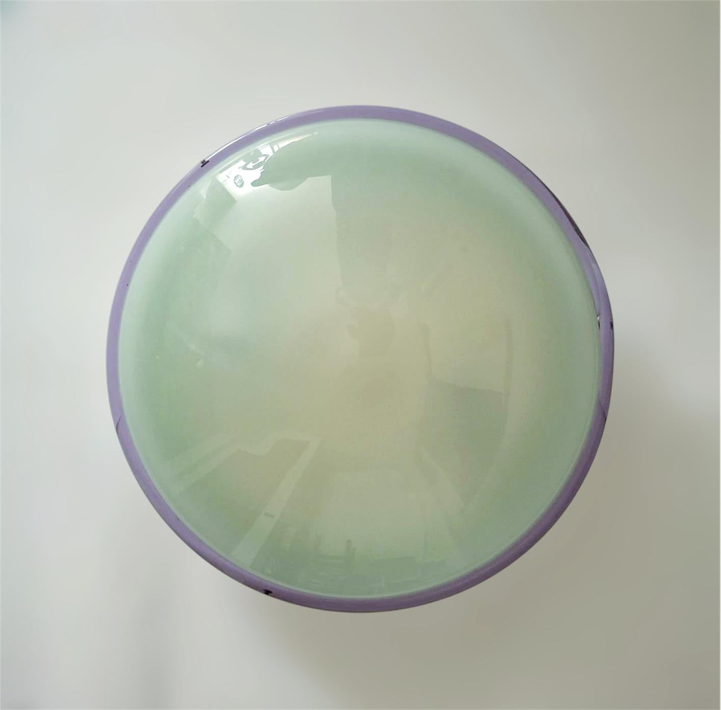 Italian Purple Murano Flush Mount / Sconce, 4 Available For Sale