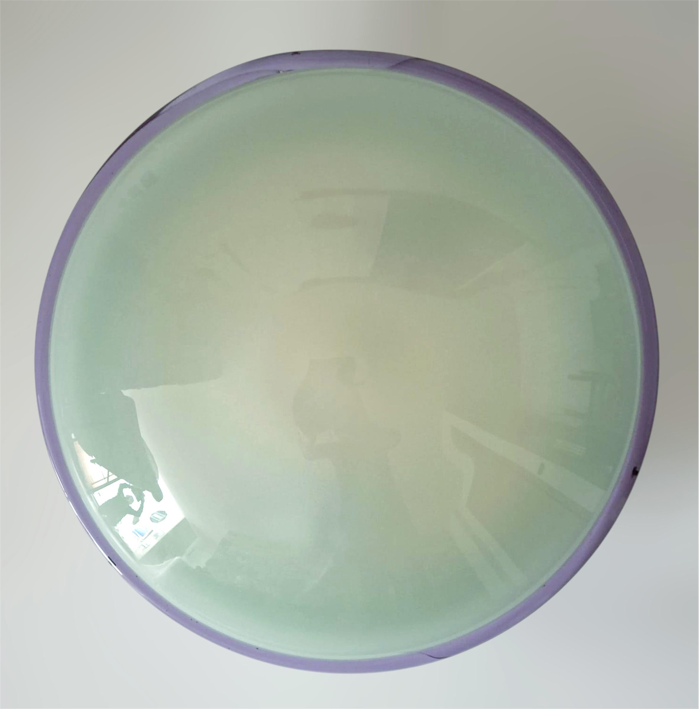Purple Murano Flush Mount / Sconce, 4 Available In Good Condition For Sale In Los Angeles, CA