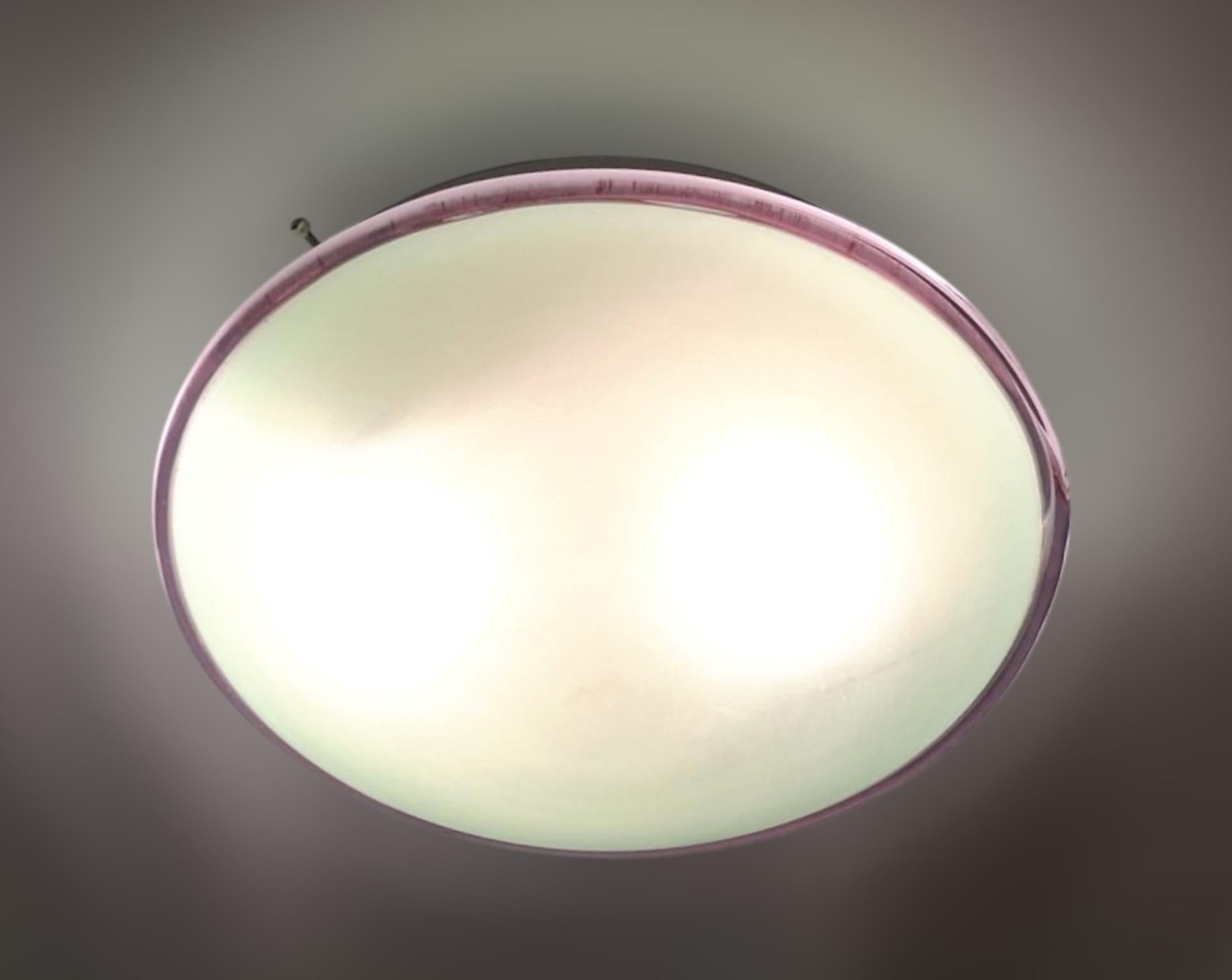 Purple Murano Flush Mount / Sconce, 4 Available For Sale 1