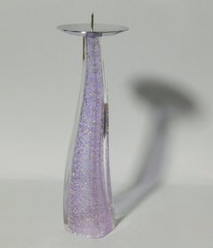 Lila Murano Glas Kerzenleuchter