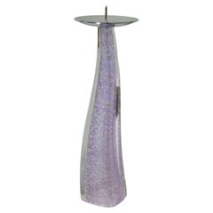 Purple Murano Glass Candlestick