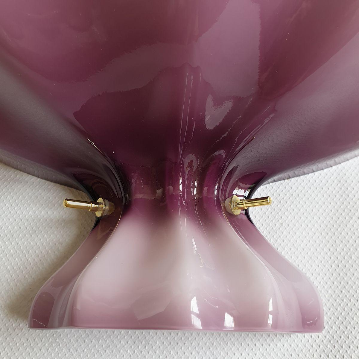 Purple Murano Glass Mid-Century Modern Sconces, a pair 2