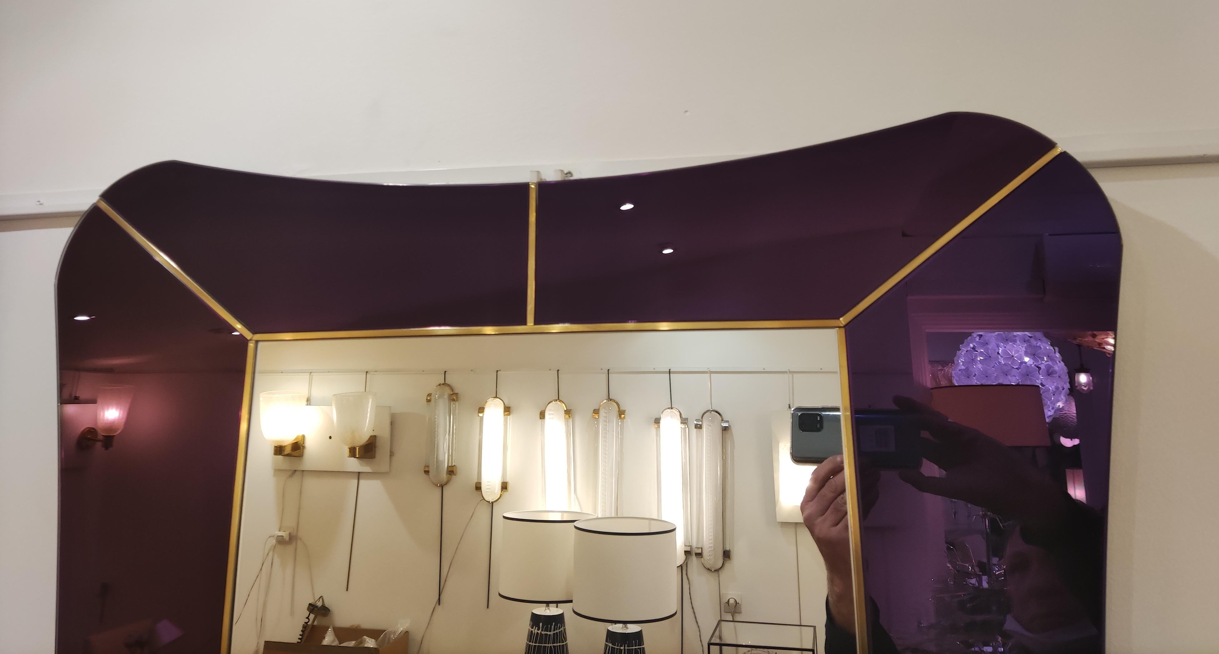 Purple Murano Glass Mirror 9