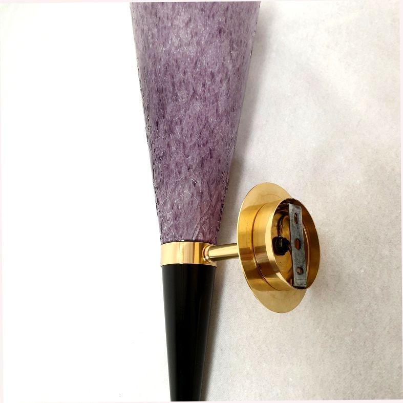 Purple Murano glass sconces, Mila Schon, Italy For Sale 4