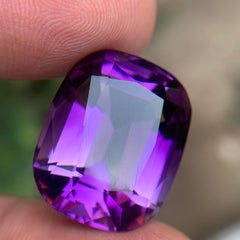 Purple Natural Amethyst Loose Gemstone 27.93Ct Cushion Cut-Ring, Pendant-Jewelry