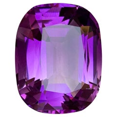 Purple Natural Amethyst Loose Gemstone 27.93Ct Cushion Cut-Ring, Pendant-Jewelry
