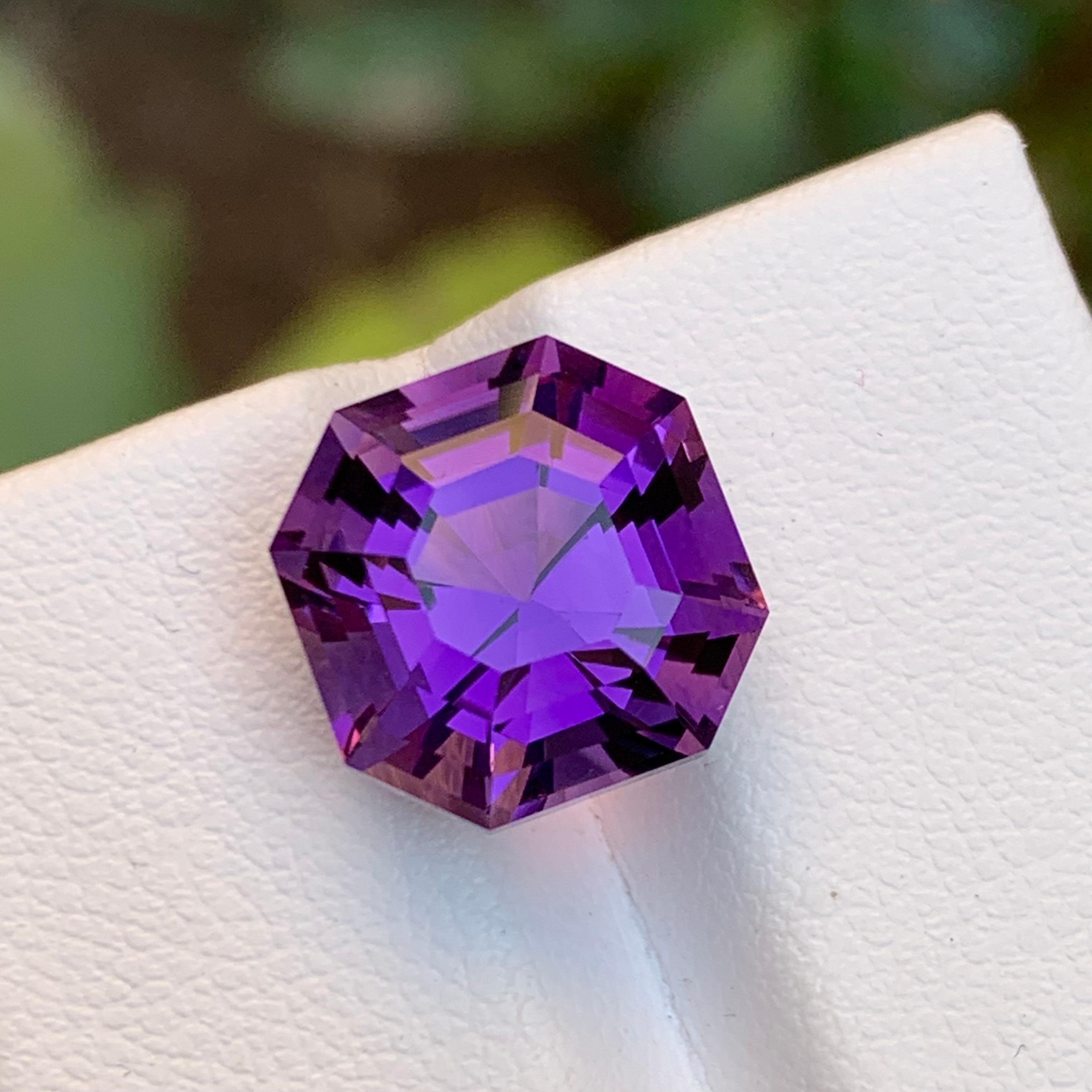 Purple Natural Amethyst Octagon/Asscher Cut, 8.40 Carat for any Jewelry Setting 5