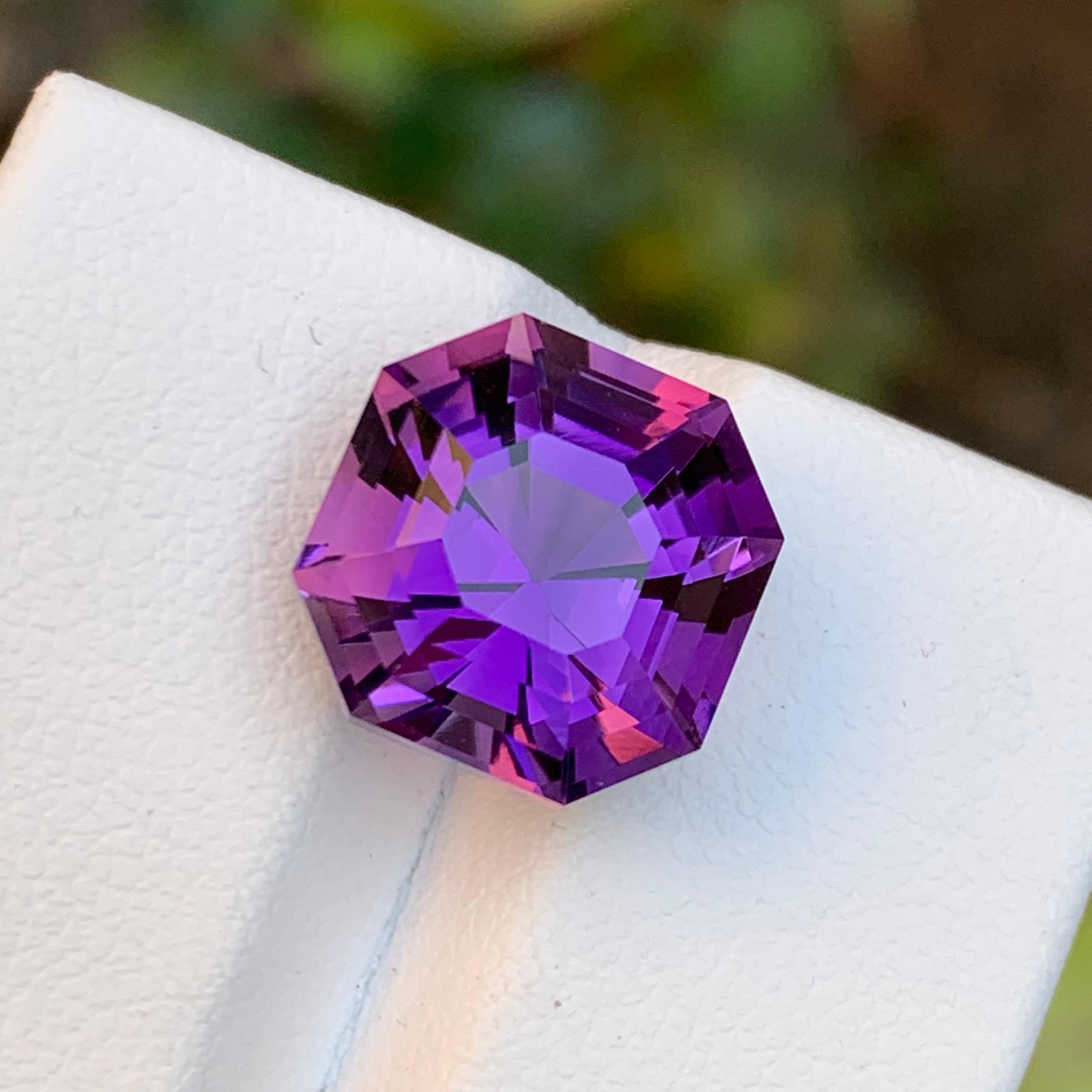 Purple Natural Amethyst Octagon/Asscher Cut, 8.40 Carat for any Jewelry Setting 6
