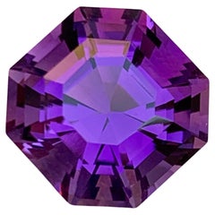 Purple Natural Amethyst Octagon/Asscher Cut, 8.40 Carat for any Jewelry Setting