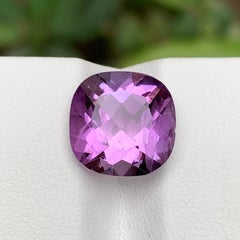 Bague, pendentif Améthyste Naturelle Violet 6.40 Ct Cushion Cut-Jewelry