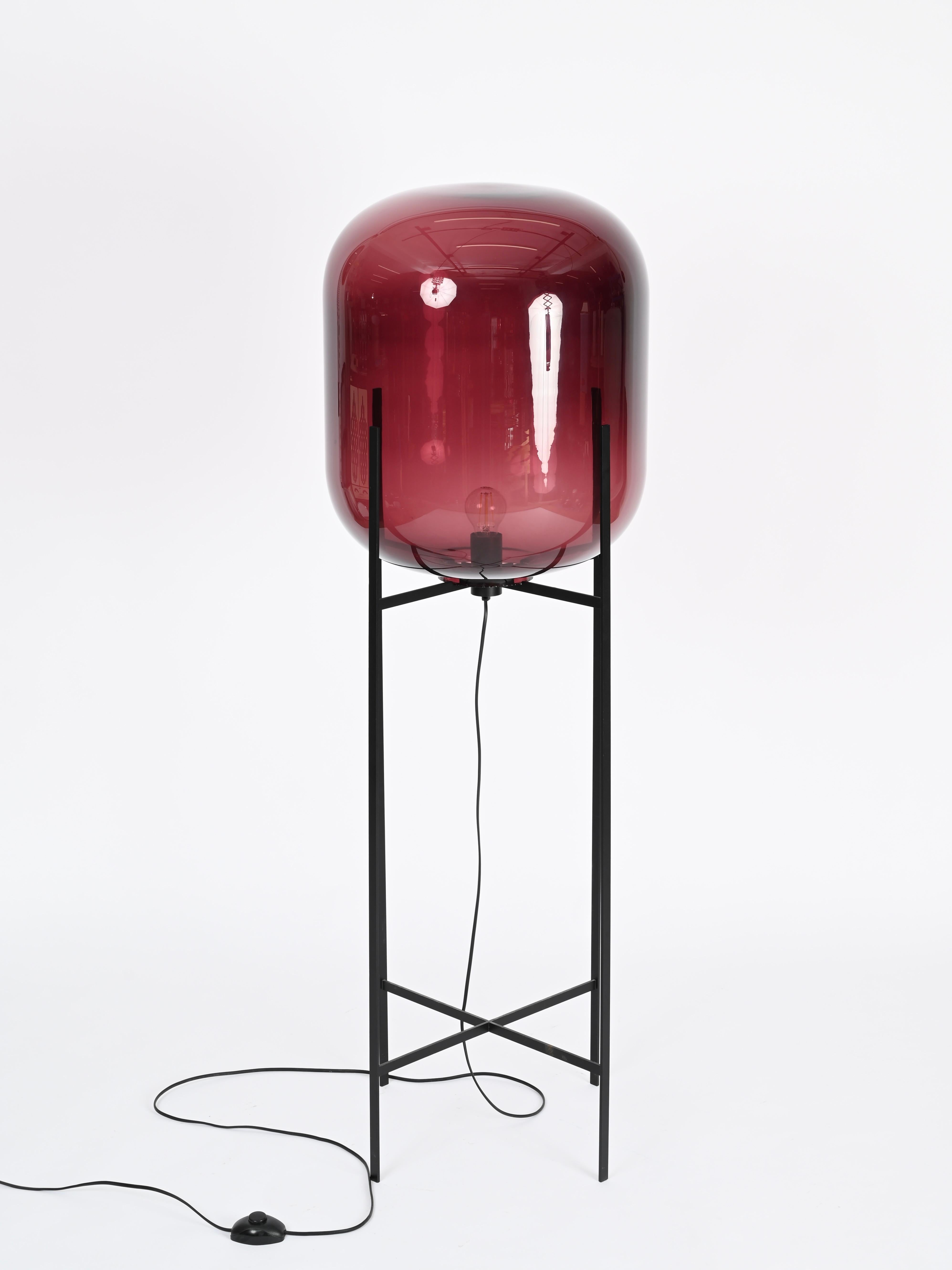 Allemand Grand lampadaire violet 