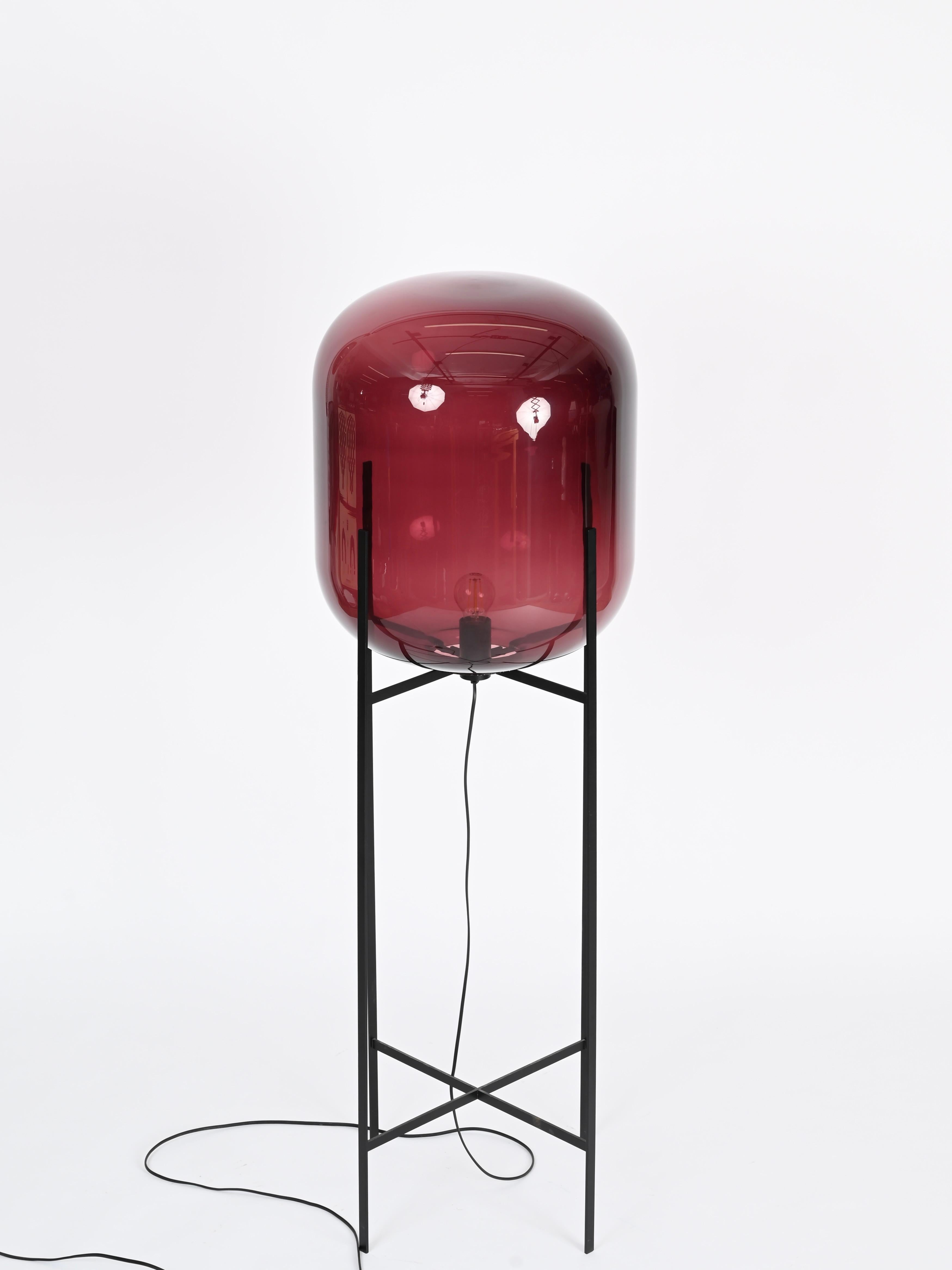 Métal Grand lampadaire violet 