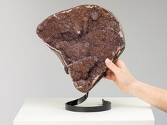 Purple Orange Amethyst Druze Mineral Specimen Sculpture
