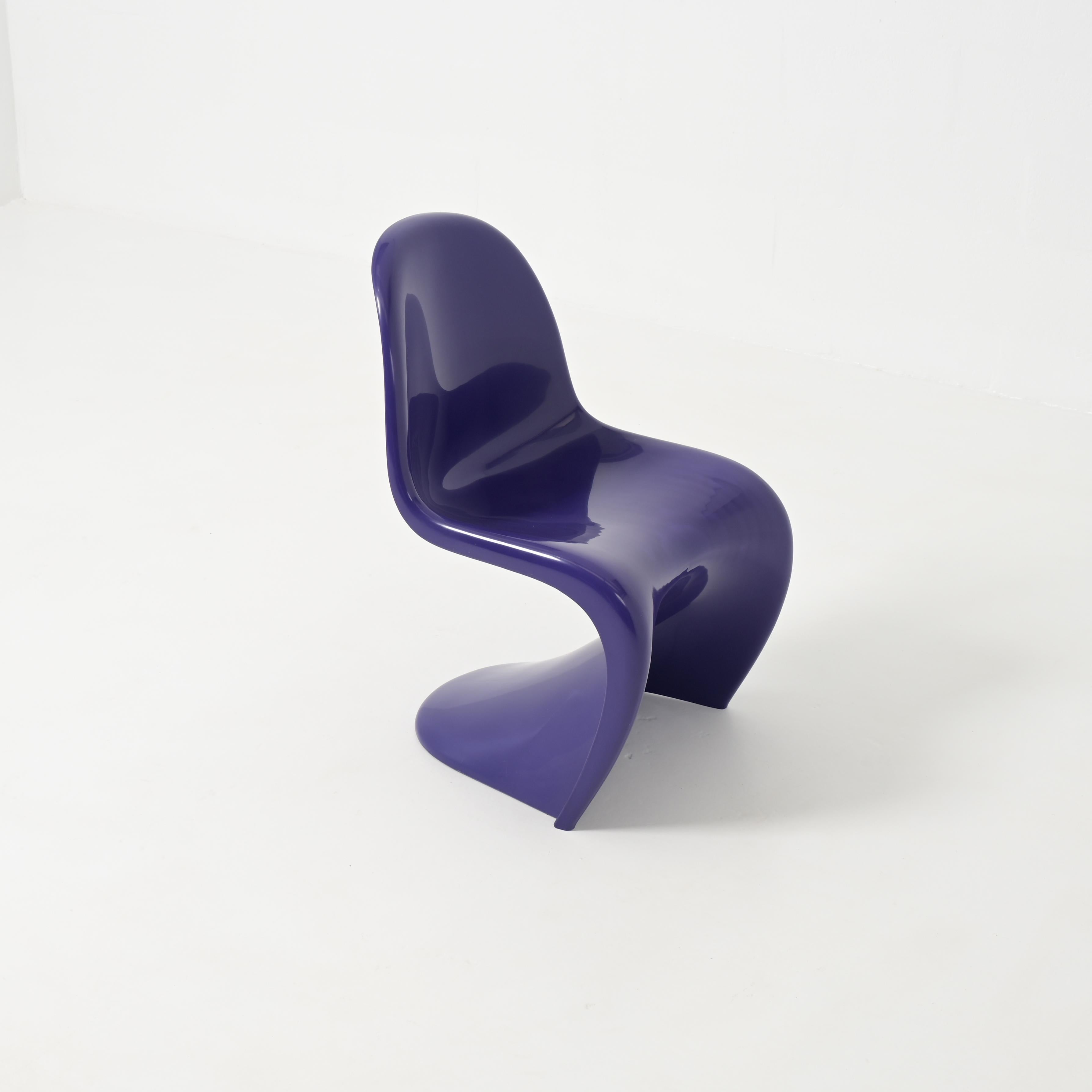 Chaise Panton pourpre, 1973 Bon état - En vente à Vlimmeren, BE
